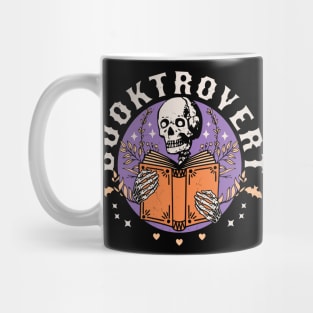 Booktrovert Skeleton Reading Book Funny Bookish Book-trovert Mug